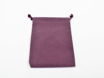 Small Purple Suedecloth Dice Bag