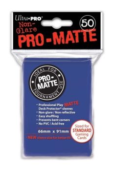 PRO MATTE BLUE DECK PROTECTOR SLEEVES 50CT