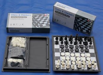 MAGNETIC SMALL SIZE CHESS & CHECKER