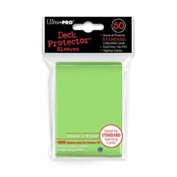LIME GREEN DECK PROTECTOR SLEEVES 50CT