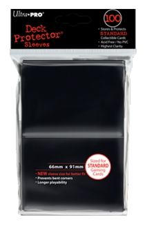 BLACK DECK PROTECTOR SLEEVES 100CT
