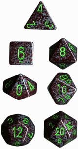 SPECKLED EARTH 7-DICE SET