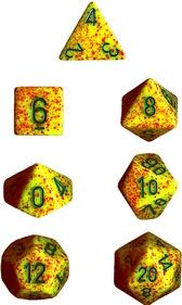 SPECKLED LOTUS 7-DICE SET