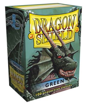 DRAGON SHIELD GREEN STANDARD SIZE MATTE SLEEVES 100CT