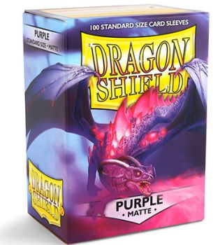 DRAGON SHIELD PURPLE STANDARD SIZE MATTE SLEEVES 100CT