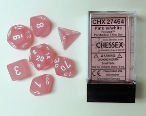 FROSTED PINK/WHITE 7-DIE SET