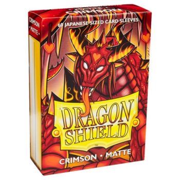 DRAGON SHIELD CRIMSON JAPANESE SIZE MATTE SLEEVES 60CT