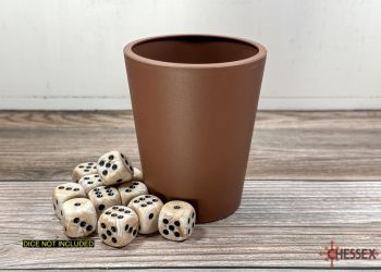 Flexible Dice Cup Brown