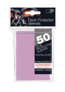 Bright Pink Standard Size Deck Protector Sleeves 50ct