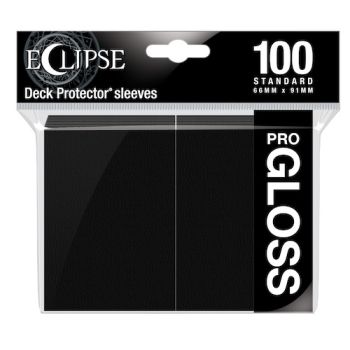 Eclipse Gloss Jet Black Deck Protector Sleeves 100ct