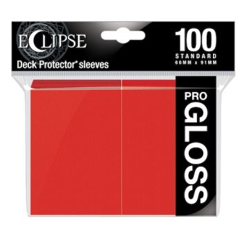 Eclipse Gloss Apple Red Deck Protector Sleeves 100ct
