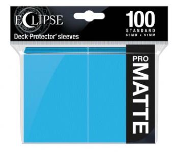 Eclipse Sky Blue Matte Deck Protector Sleeves 100ct