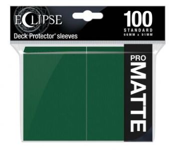 Eclipse Forest Green Matte Deck Protector Sleeves 100ct