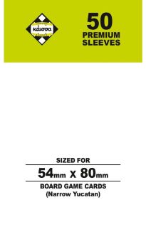 Premium Sleeves 54x80mm 50ct (Narrow Yucatan)