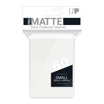 PRO MATTE WHITE SMALL DECK PROTECTOR SLEEVES 60CT