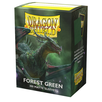 Dragon Shield Forest Green Standard Size Matte Sleeves 100ct