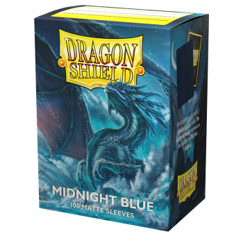 Dragon Shield Midnight Blue Standard Size Matte Sleeves 100ct