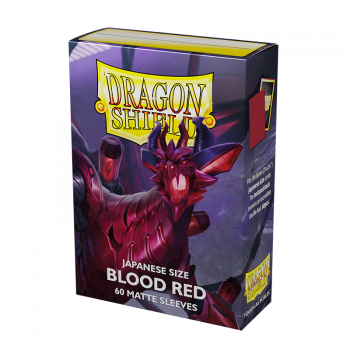 Dragon Shield Blood Red Japanese Size Matte Sleeves 60ct