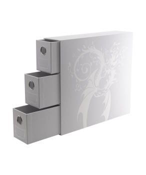 Dragon Shield Fortress 3-Card Drawers Vertical White