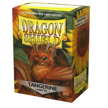 Dragon Shield Tangerine Standard Size Matte Sleeves 100ct