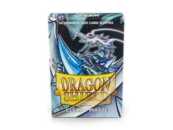 DRAGON SHIELD CLEAR JAPANISE SIZE MATTE SLEEVES 60-CT