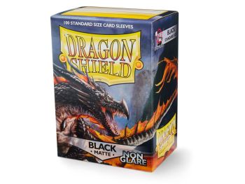 Dragon Shield Black Non-Glare Standard Size Matte Sleeves 100ct