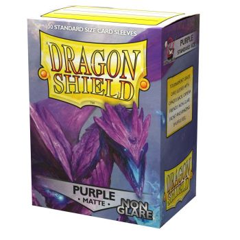 Dragon Shield Purple Non-Glare Standard Size Matte Sleeves 100ct