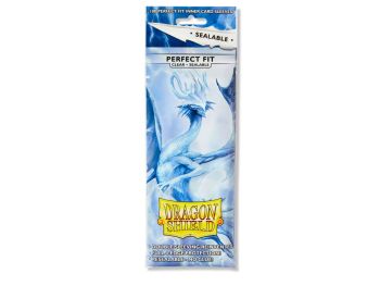 DRAGON SHIELD CLEAR STANDARD SIZE PERFECT FIT SEALABLE SLEEVES 100CT