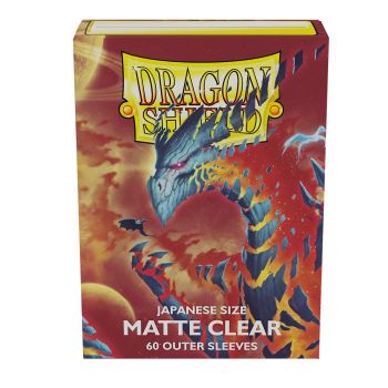 Dragon Shiel Clear Japanese Size Matte Outer Sleeves 60ct