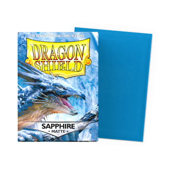DRAGON SHIELD SAPPHIRE STANDARD SIZE MATTE SLEEVES 100CT