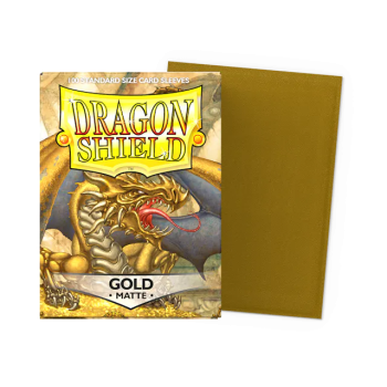 DRAGON SHIELD GOLD STANDARD SIZE MATTE SLEEVES 100CT