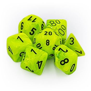 VORTEX BRIGHT GREEN 7-DICE SET