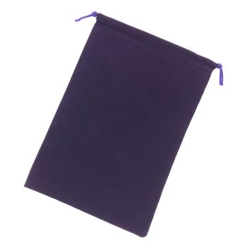 Large Purple Suedecloth Dice Bag
