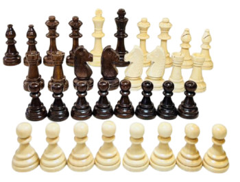 Wooden Chess Pieces, Polish Series, Double-Weighted, King 3.75’’