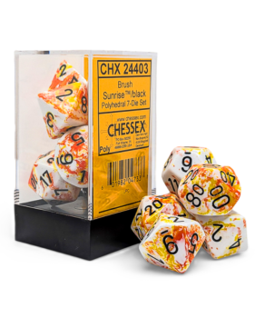 Brush Sunrise Polyhedral 7-Die Set