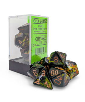 Brush Deep Forest Polyhedral 7-Die Set