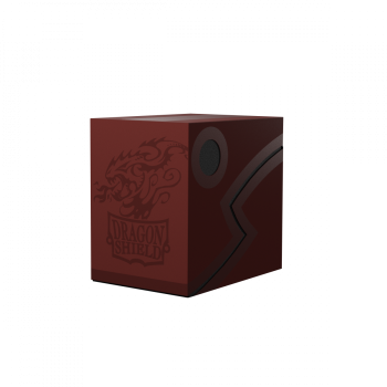 Dragon Shield Double Shell Deck Box - Blood Red/Black