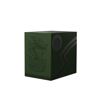 Dragon Shield Double Shell Deck Box - Forest Green/Black