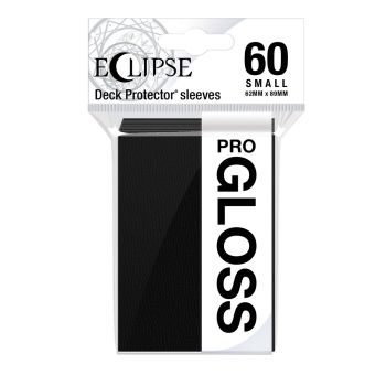 Eclipse Gloss Jet Black Small Deck Protector Sleeves 60ct