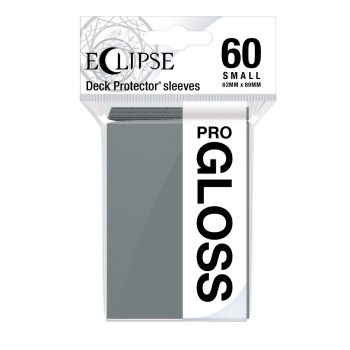 Eclipse Gloss Smoke Grey Small Deck Protector Sleeves 60ct