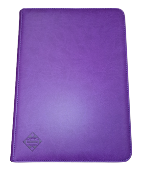 9-Pkt Premium Zippered Binder Purple