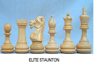 Elite Staunton 3.5" Sheesham Chess Pieces