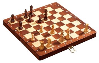 PHILOS TRAVEL CHESS SET DELUXE FIELD 30MM