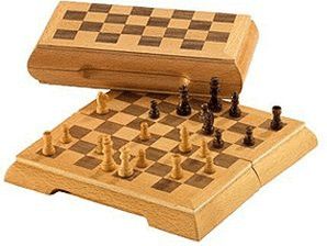 PHILOS MAGNETIC TRAVEL CHESS SET DELUXE FIELD 17MM