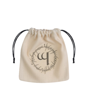 Elvish Dice Bag: Beige & Black