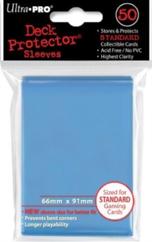 LIGHT BLUE DECK PROTECTOR SLEEVES 50CT