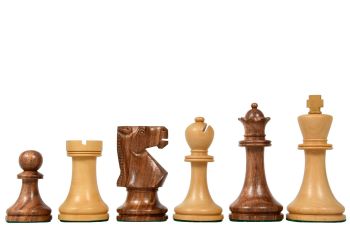 Old Vintage 3.75" Seesham Chess Pieces